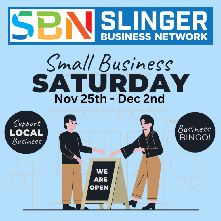 Small Business Saturday, Bingo, Game, Prizes, Local Businesses, Slinger, Wisconsin